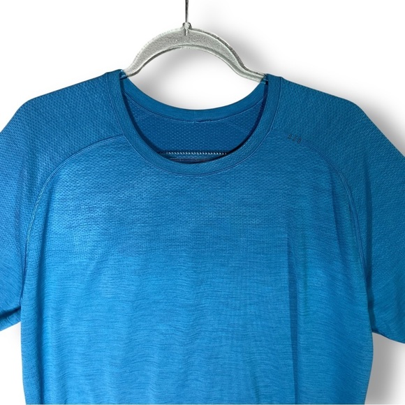 Lululemon Metal Vent Tech Surge Shirt XXL Short Sleeve Baltic Blue Athletic Gym - Picture 3 of 13